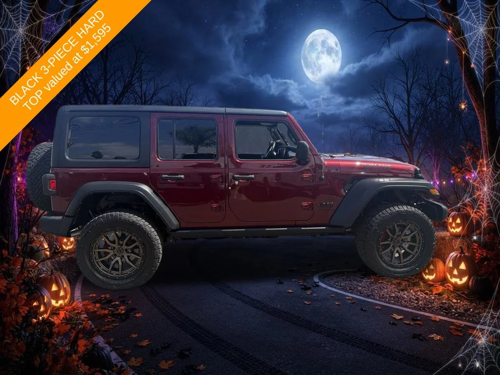 Used 2021 Red Jeep Unlimited Willys image 7