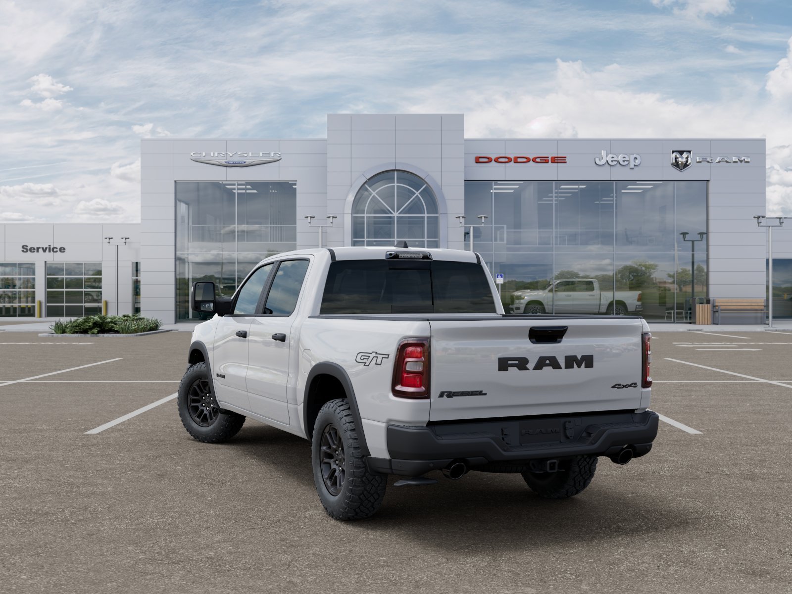 New 2026 Bright White Clear-Coat Exterior Paint RAM Rebel image 29