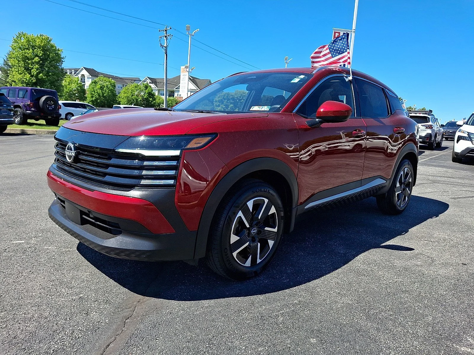Used 2025 Scarlet Ember Tintcoat Nissan SV image 3