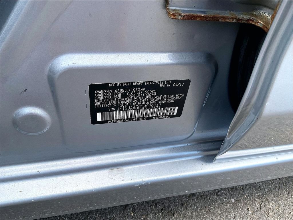 Used 2013 Silver Subaru 2.0i image 31