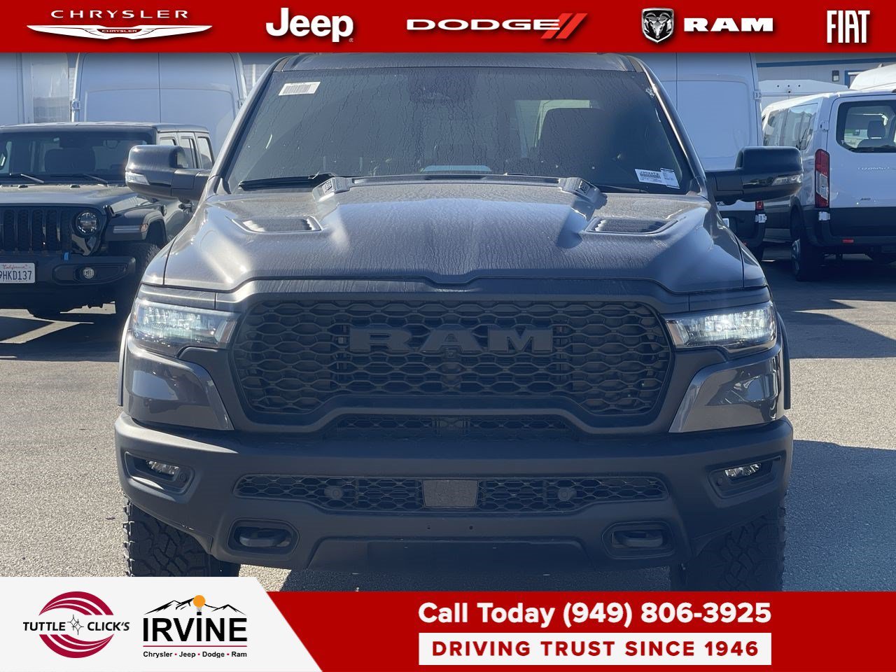 New 2026 Granite Crystal Metallic Clear-Coat Exterior Paint RAM Rebel image 2