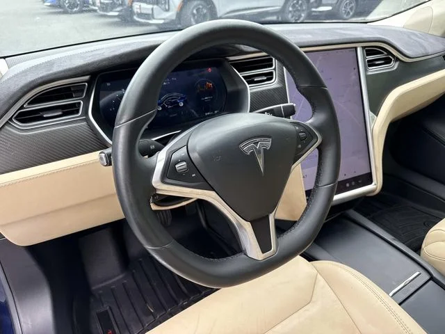 Used 2017 Blue Tesla 75D image 2