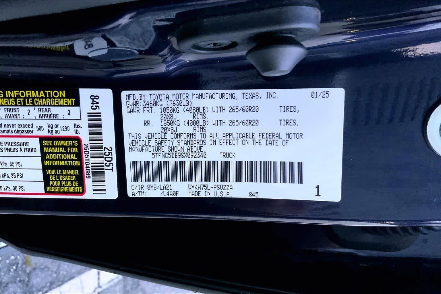Used 2025 Blueprint Toyota Platinum Hybrid image 31