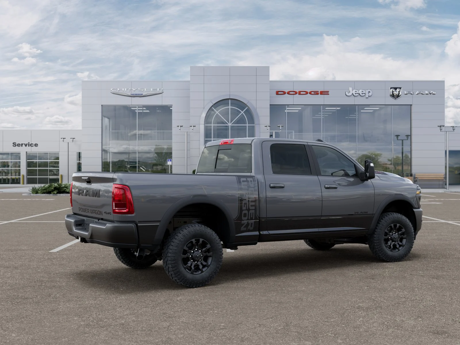 New 2026 Ceramic Gray Clear-Coat Exterior Paint RAM Power Wagon image 32