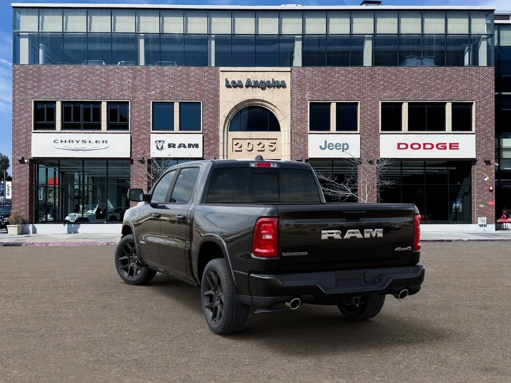 New 2026 Diamond Black Crystal Pearl-Coat Exterior Paint RAM Laramie image 3