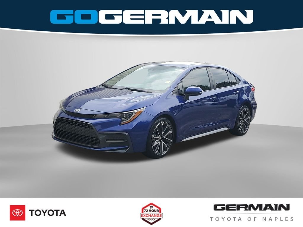 Used 2020 Blue Toyota SE image 1