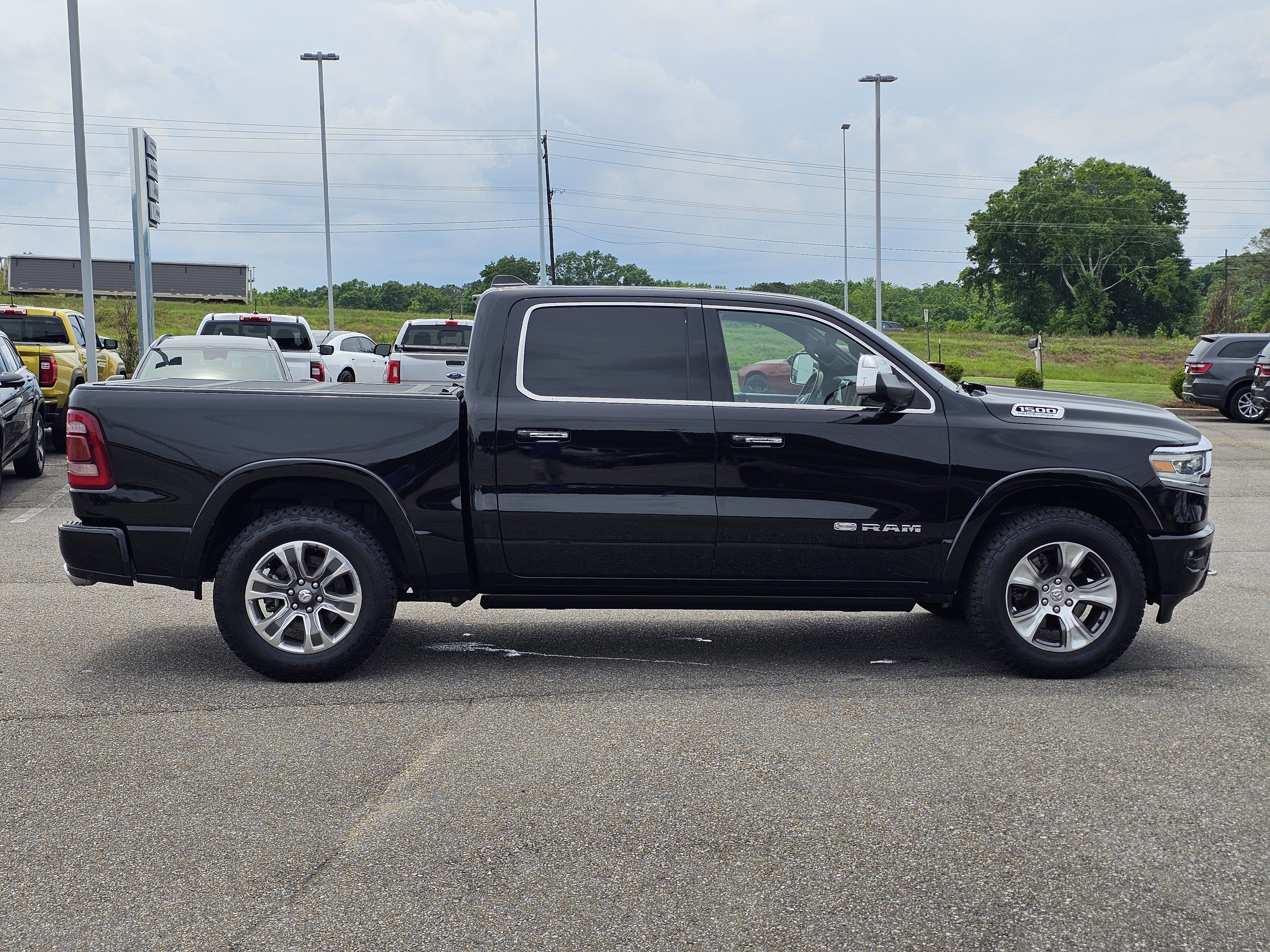 Used 2022 Diamond Black Crystal Pearlcoat Ram Longhorn image 8