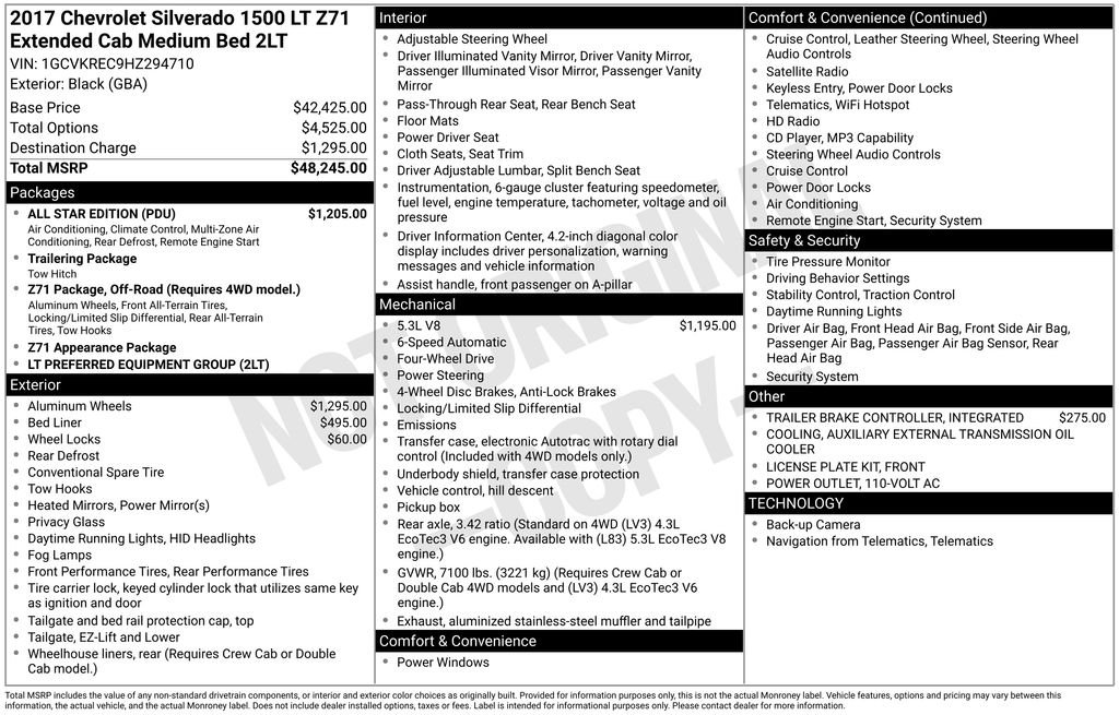 Used 2017 Black Chevrolet LT image 15