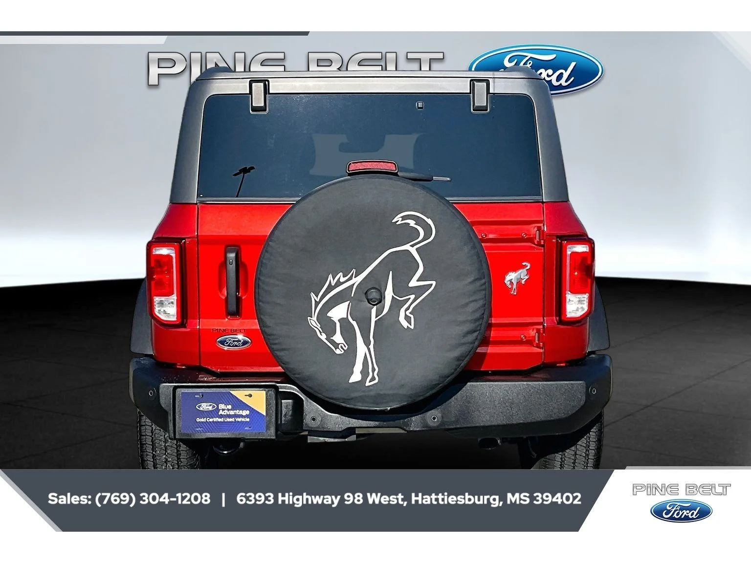 Used 2024 Hot Pepper Red Metallic Tinted Clearcoat Ford Big Bend image 4
