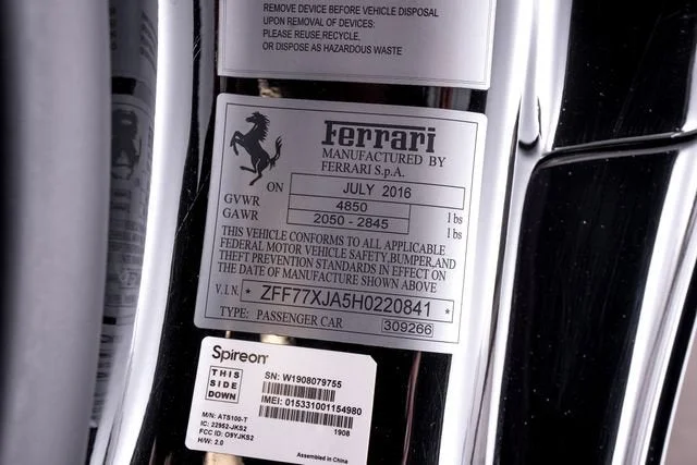 Used 2017 Nero Ferrari T image 60