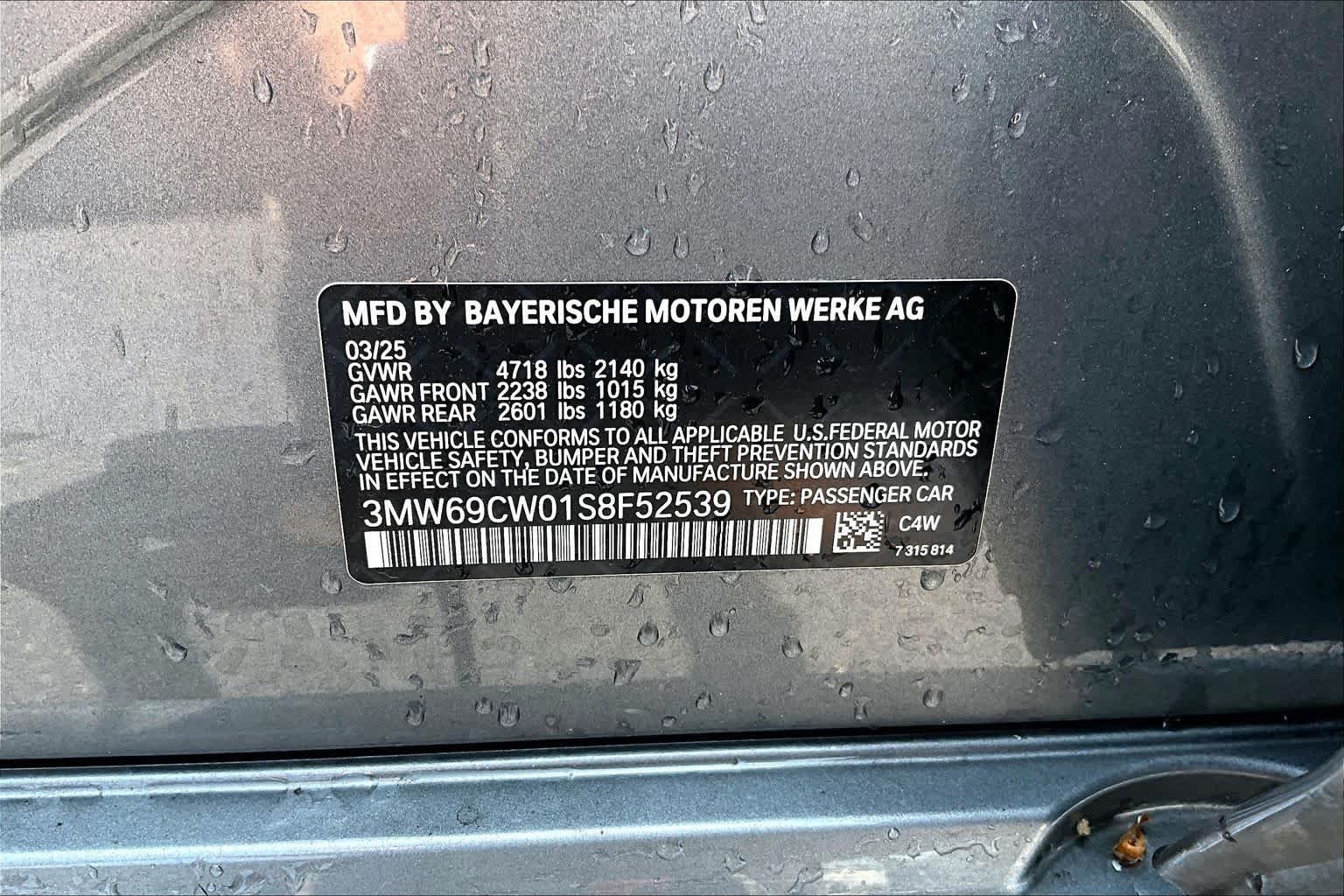 Certified Used 2025 Skyscraper Grey Metallic BMW 330i image 35