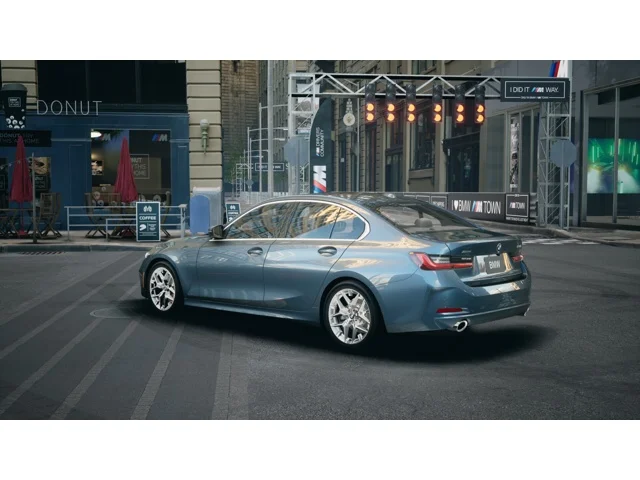 New 2026 Arctic Race Blue metallic BMW 330i image 2