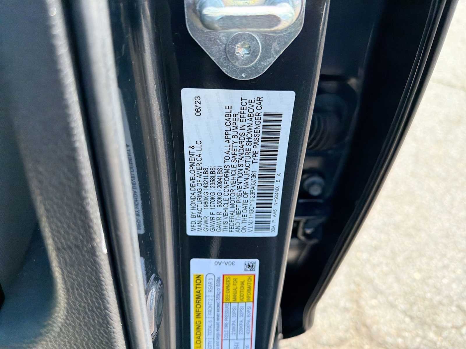 Certified Used 2023 Meteorite Gray Metallic Honda LX image 33