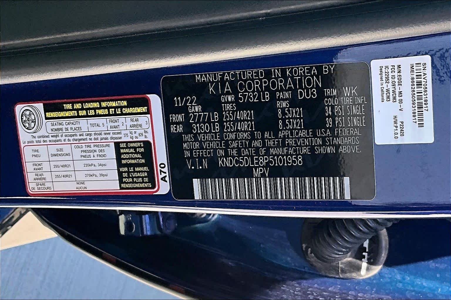 Used 2023 Yacht Blue Kia GT image 35