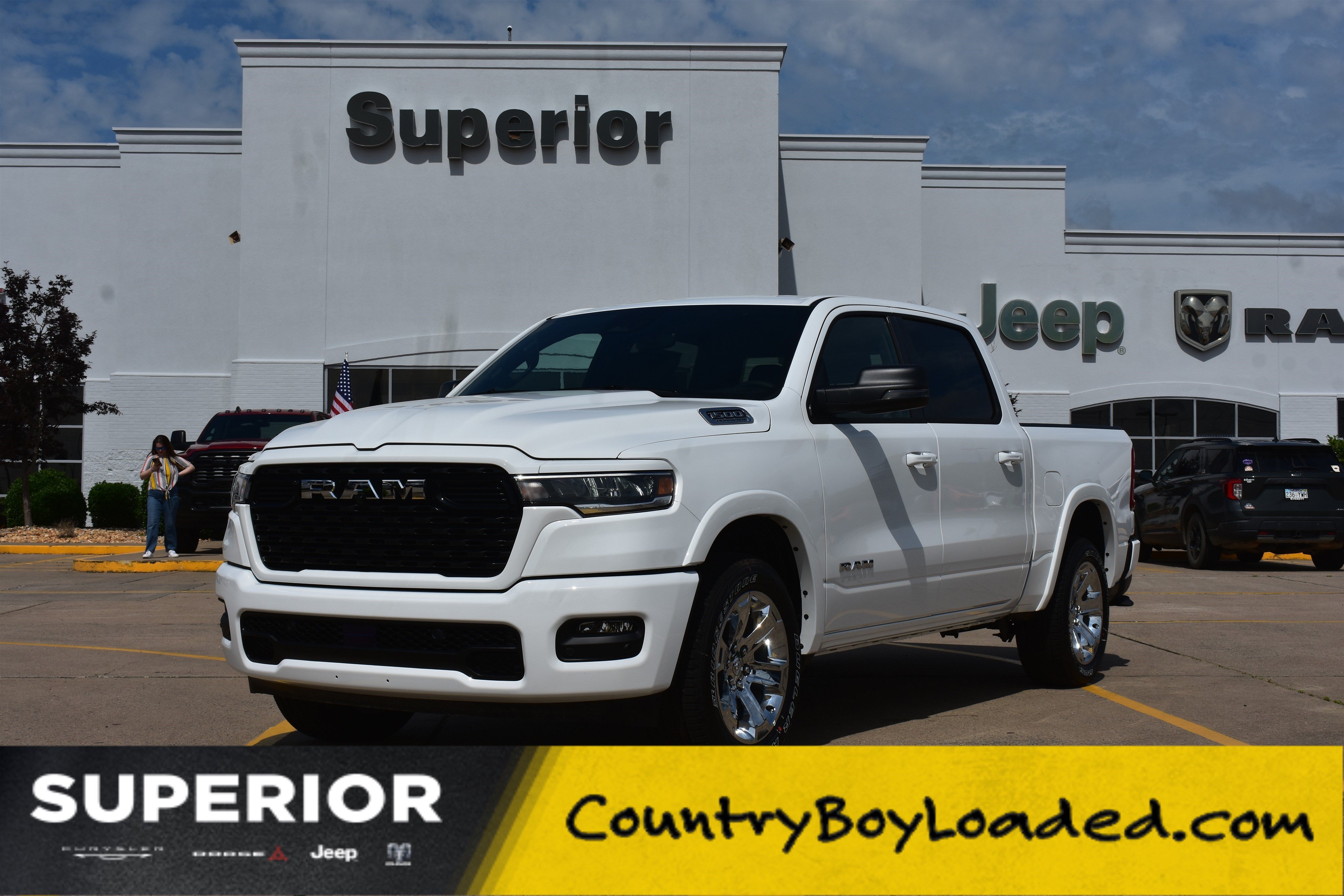 New 2026 Bright White Clear-Coat Exterior Paint RAM Big Horn image 1
