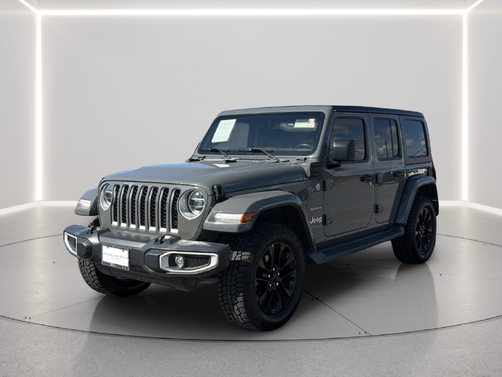 Used 2021 Gray Clearcoat Jeep Unlimited Sahara 4xe image 2