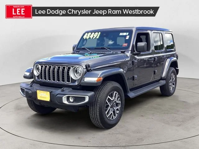Certified Used 2025 Crystal Metallic Jeep Sahara image 1