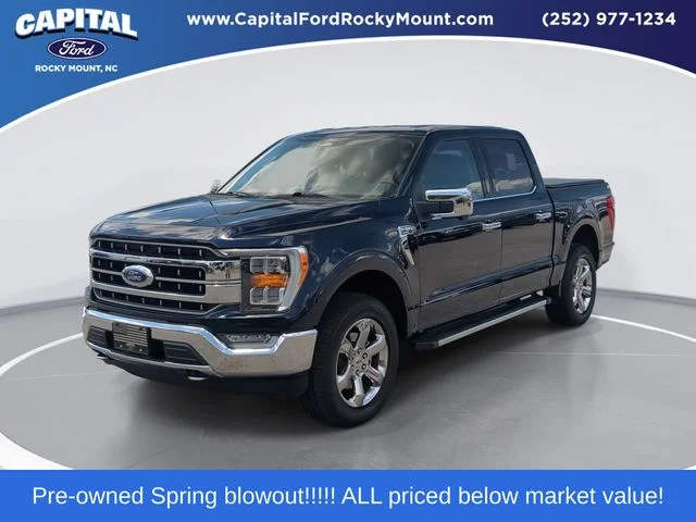 Used 2022 Blue Ford Lariat image 1