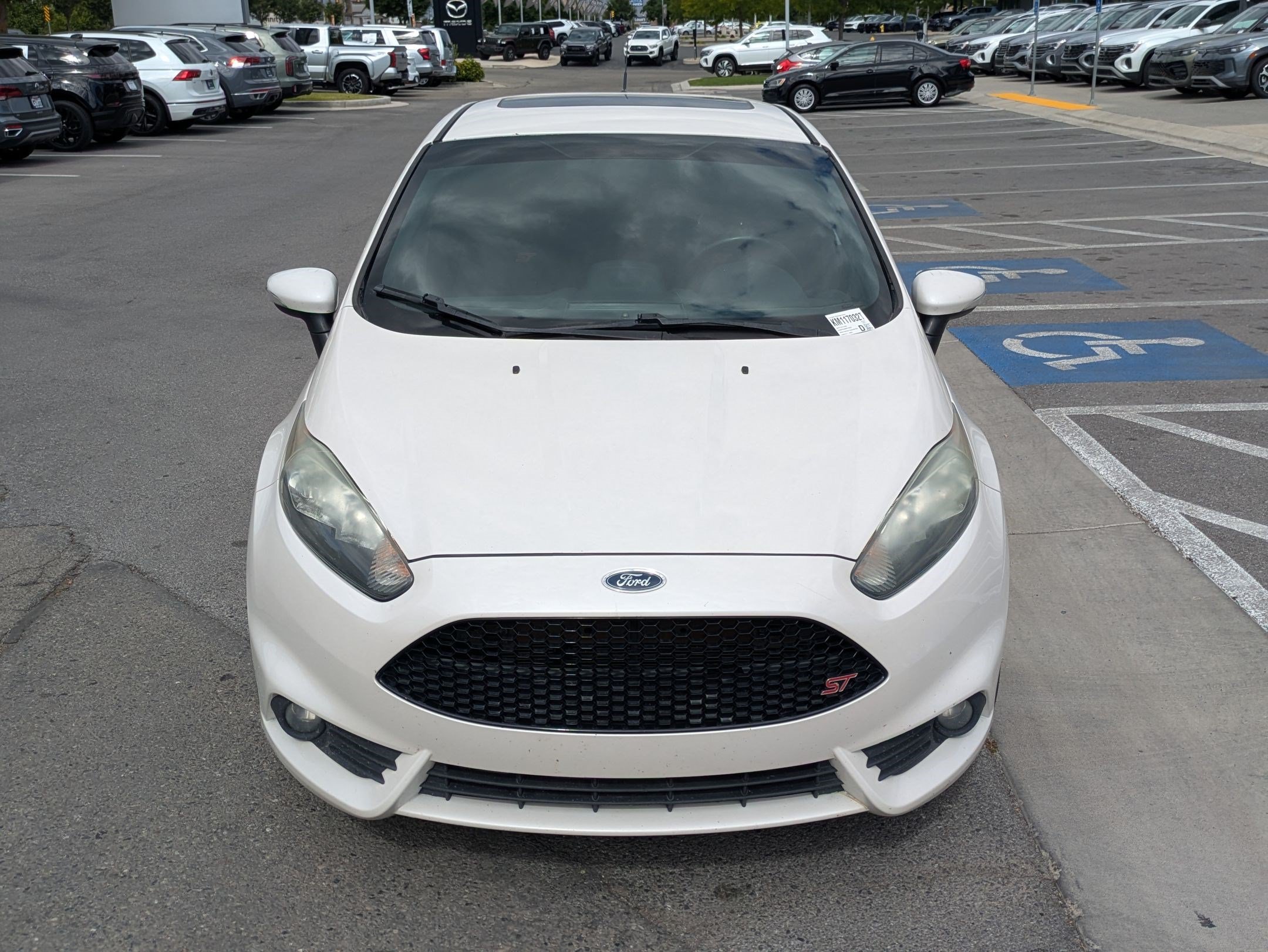 Used 2019 White Platinum Clearcoat Metallic Ford ST image 8