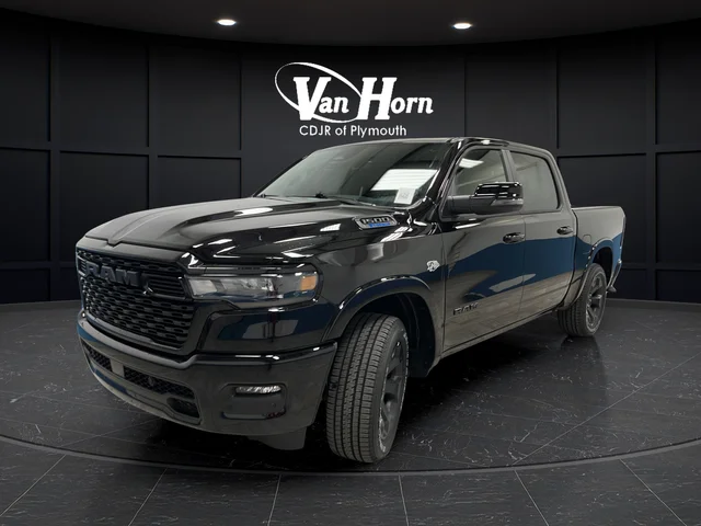 New 2026 Diamond Black Crystal Pearl-Coat Exterior Paint RAM Big Horn/Lone Star image 3