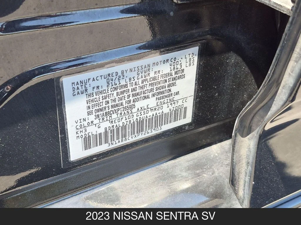 Used 2023 Black Nissan SV image 26