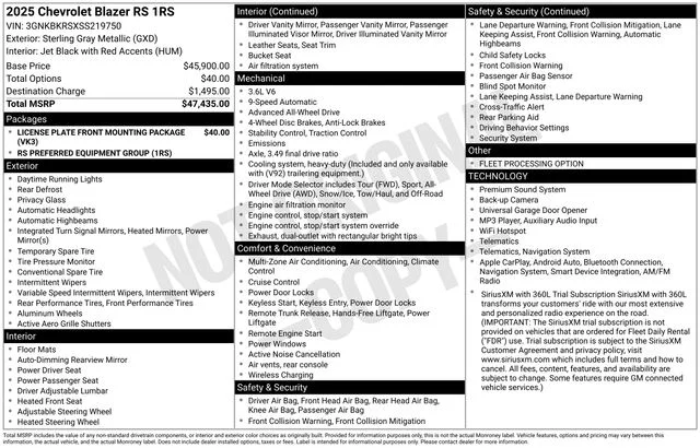 Used 2025 Gray Chevrolet RS image 7