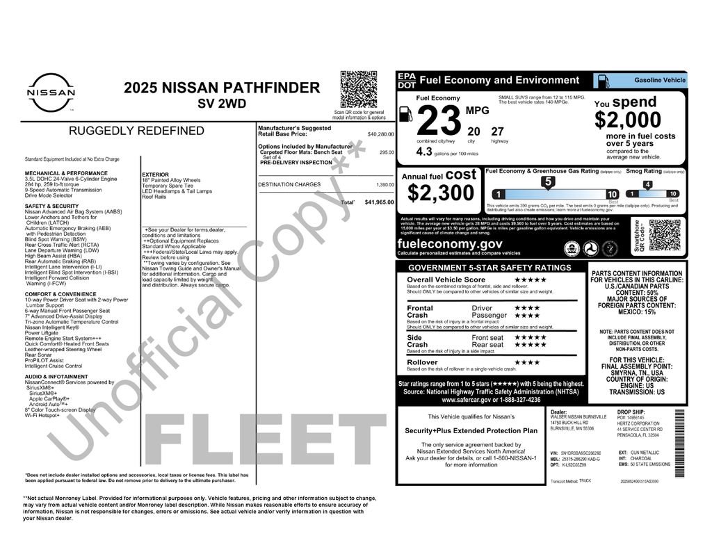 Used 2025 Gray Nissan SV image 54