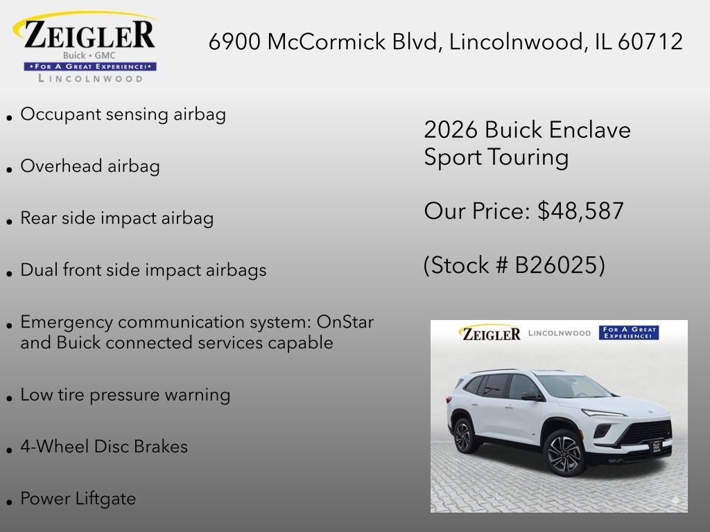 New 2026 Summit White Buick Sport Touring image 30
