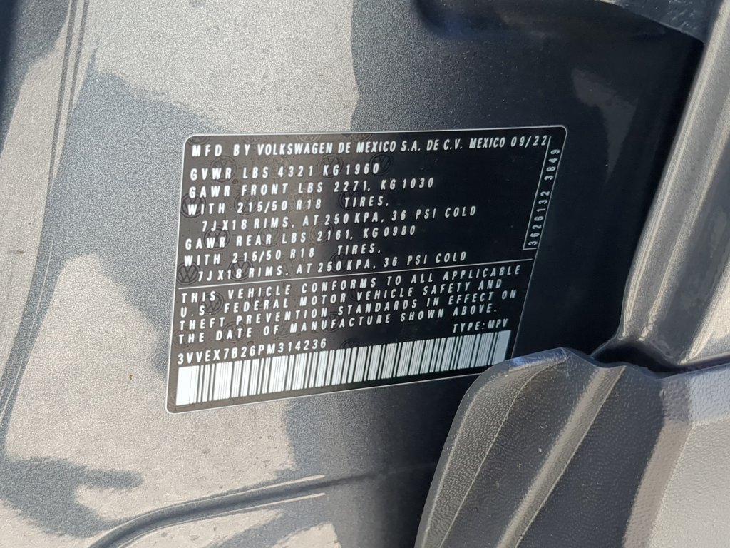 Certified Used 2023 Gray Volkswagen 1.5T SE image 36