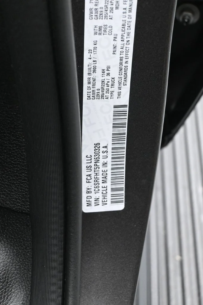 Used 2023 Granite Crystal Metallic Clearcoat Ram Limited image 25