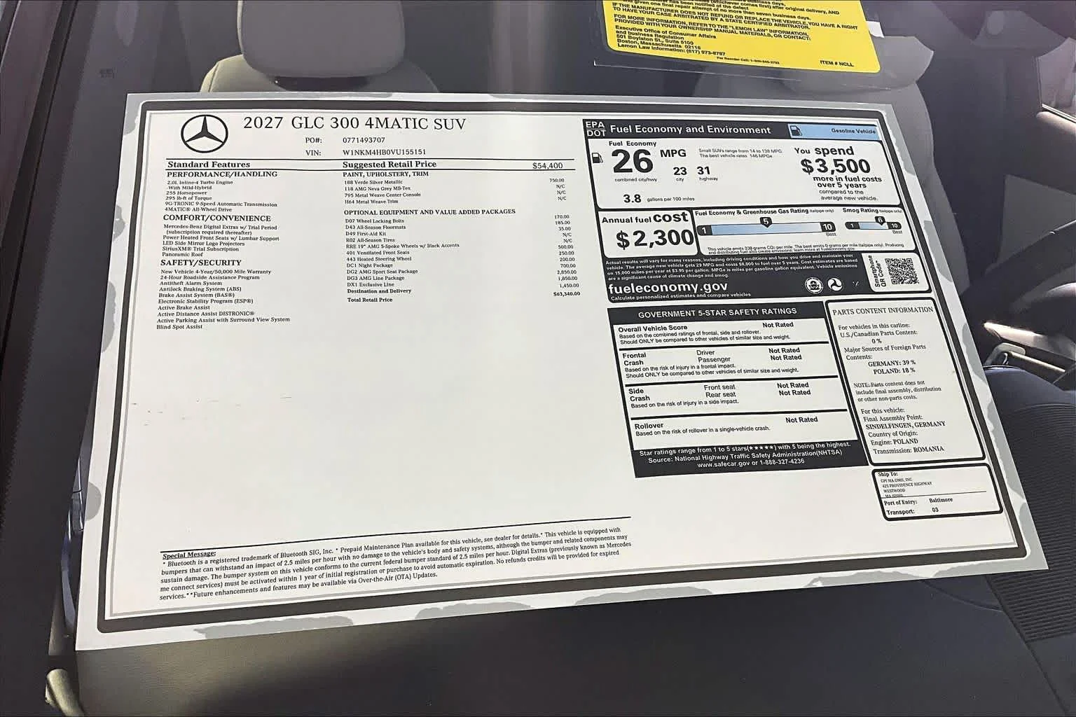 New 2027 Verde Silver Metallic Mercedes-Benz GLC 300 image 18