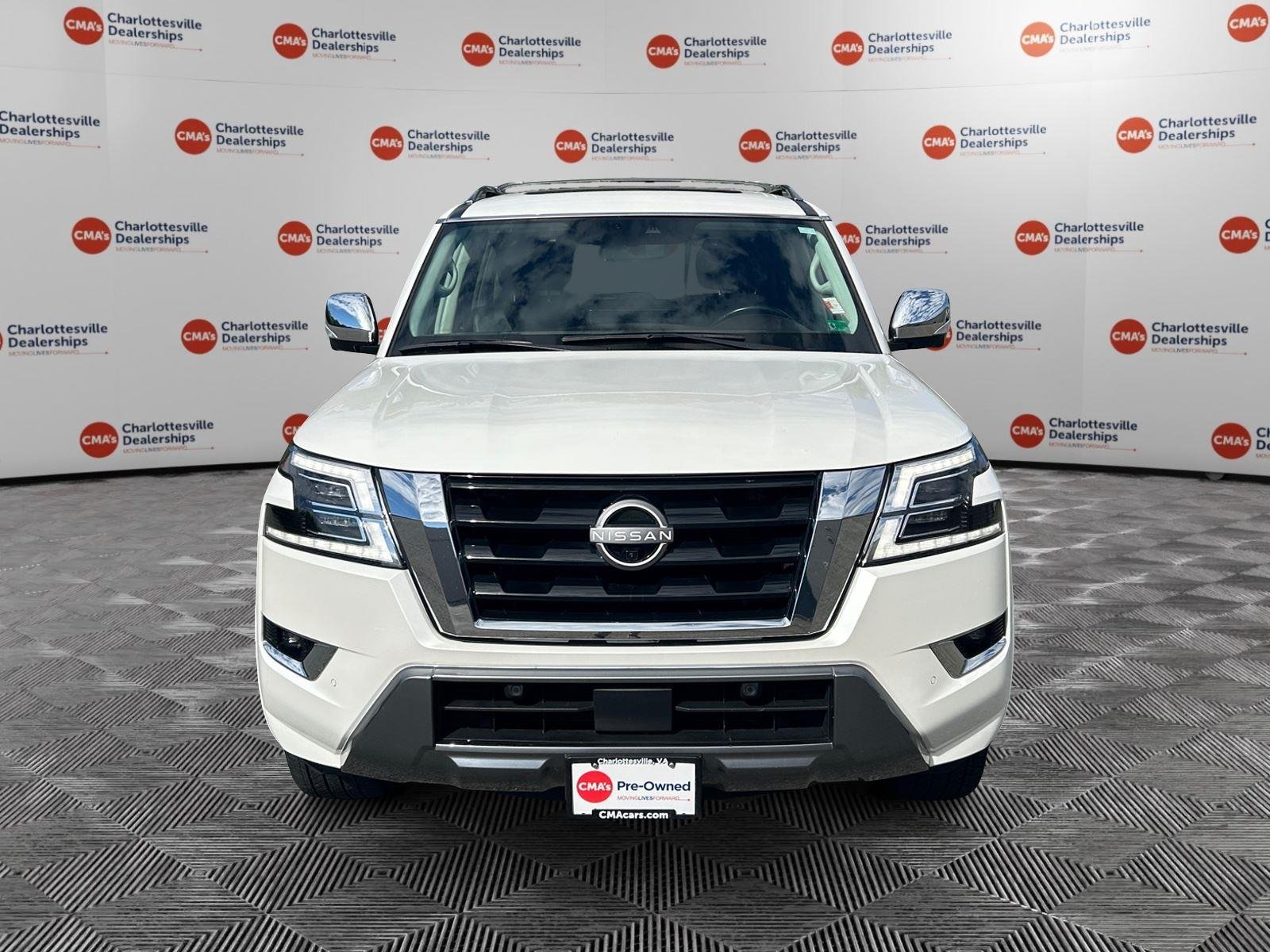 Used 2023 Aspen White Tricoat Nissan Platinum image 8