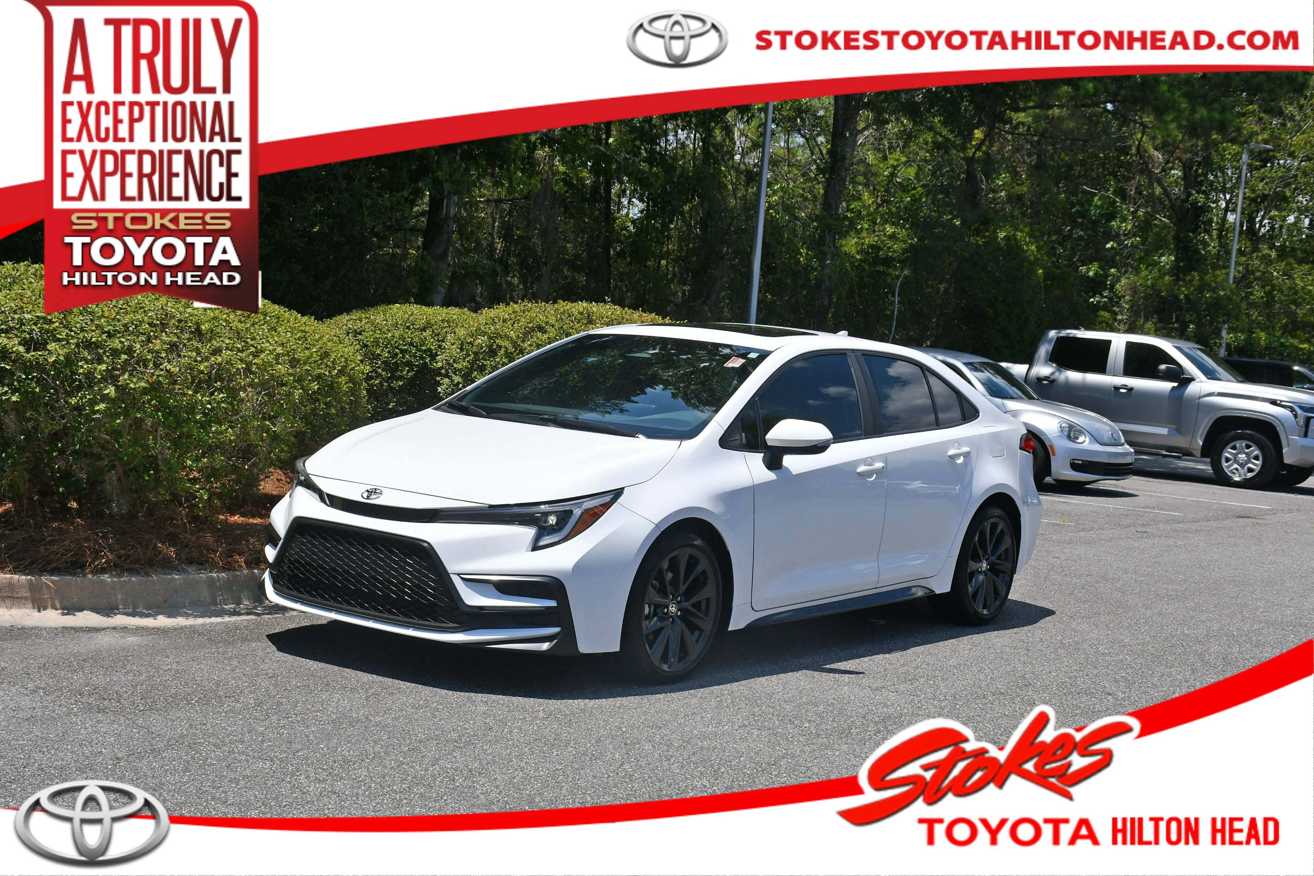 Used 2023 White Toyota SE image 1