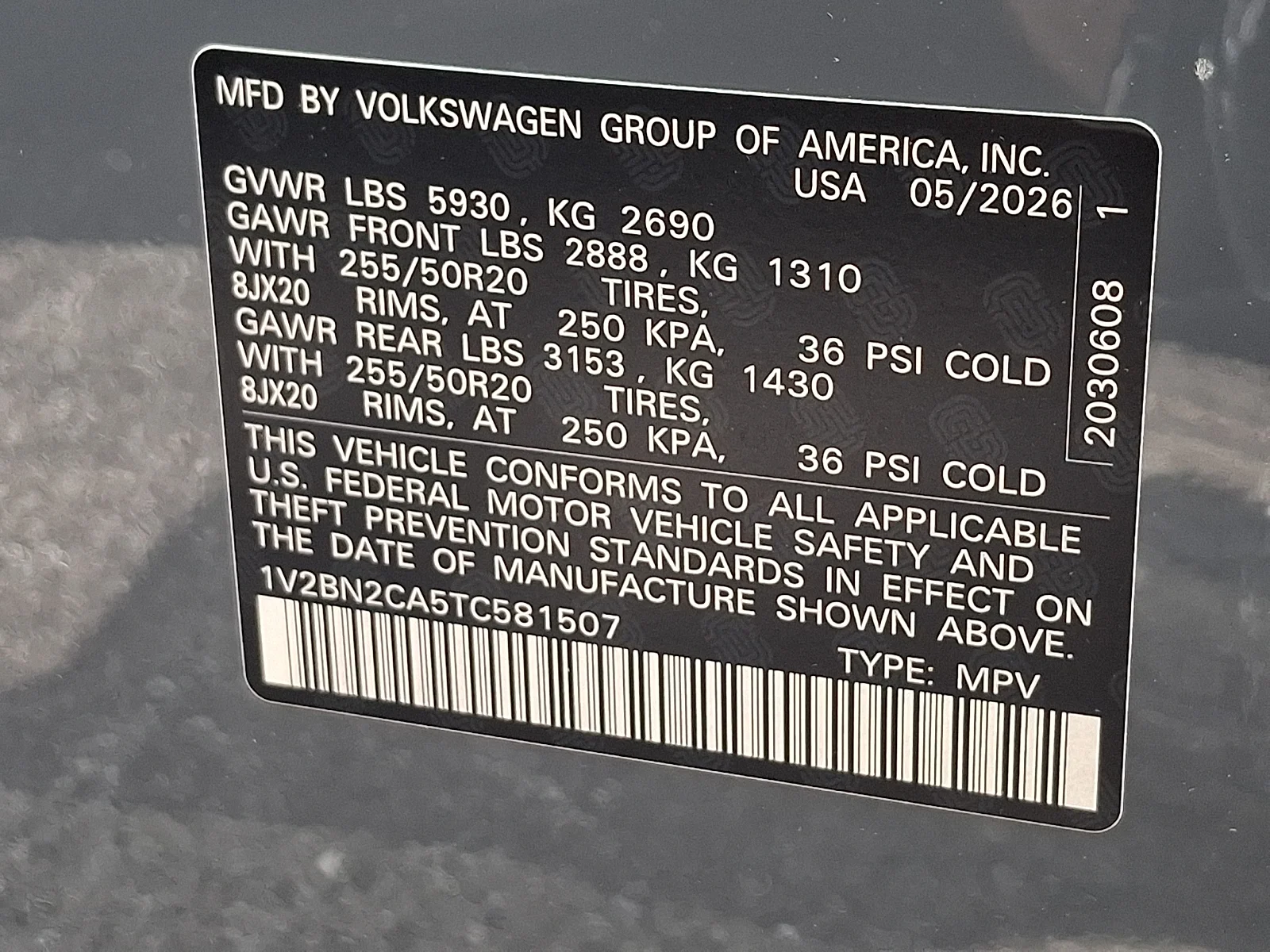 New 2026 pure gray - J2J2 Volkswagen SEL image 11