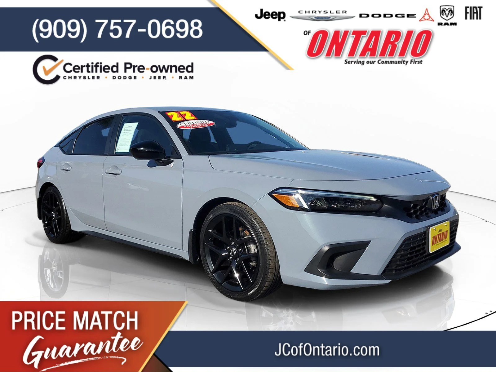 Certified Used 2022 Gray Honda Sport image 1