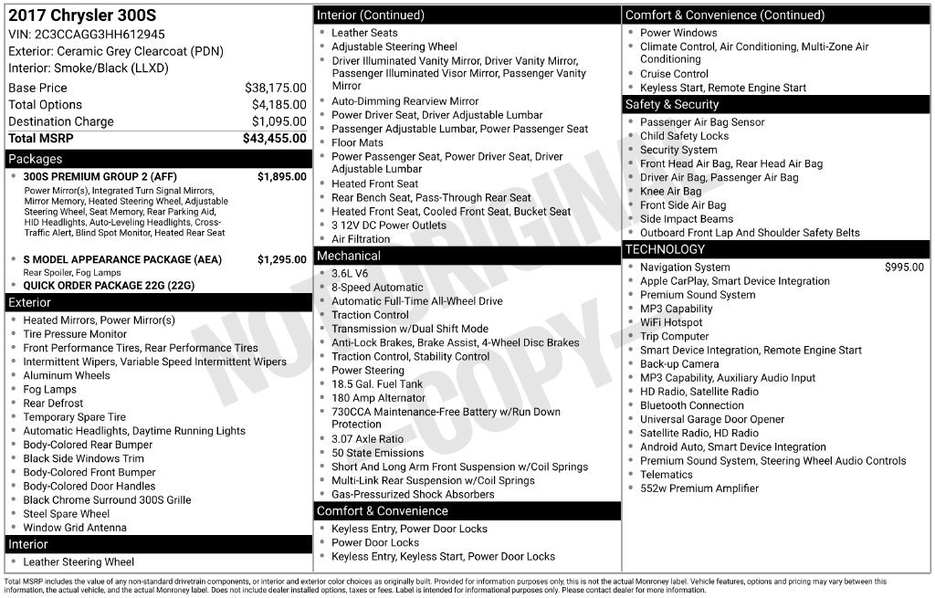 Used 2017 Gray Chrysler S image 34