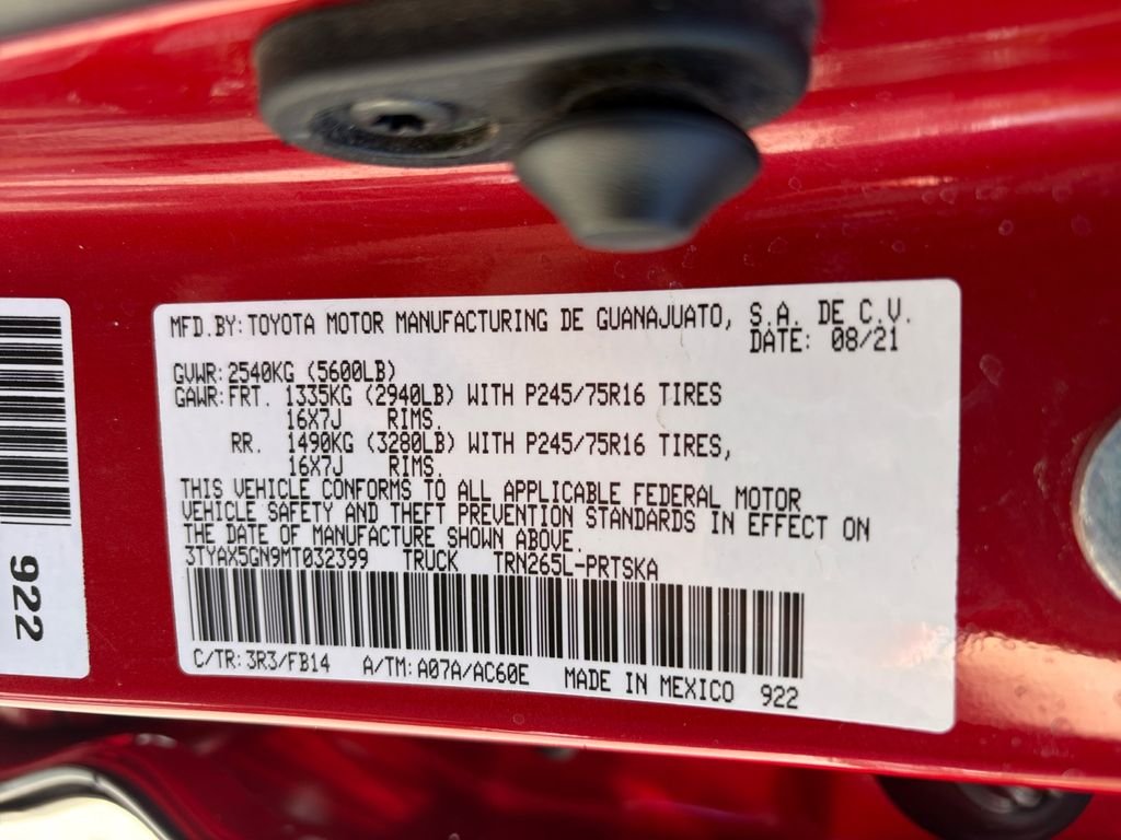 Used 2021 Red Toyota SR image 20