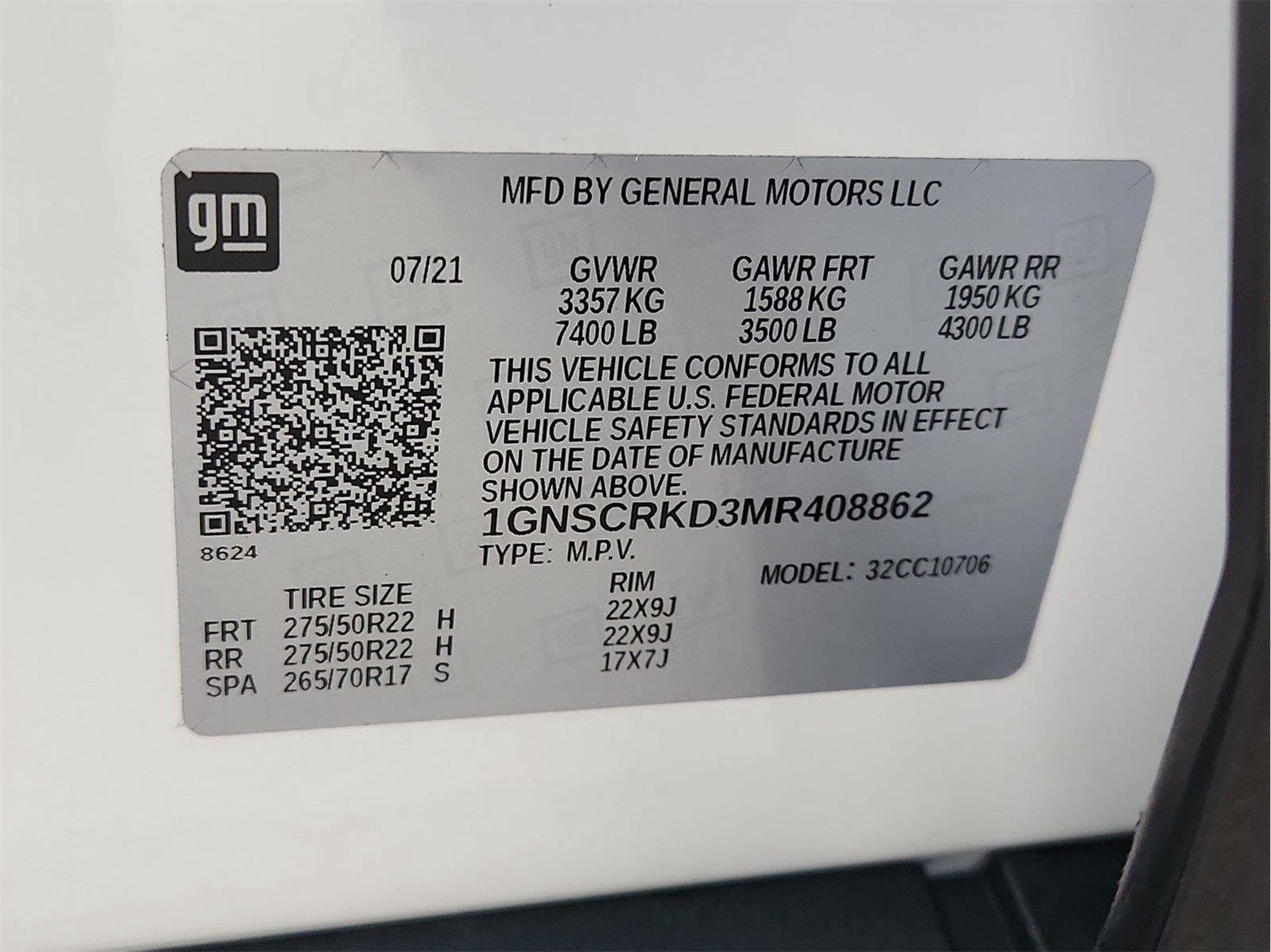 2021 Chevrolet Tahoe RST White at TX Auto Group