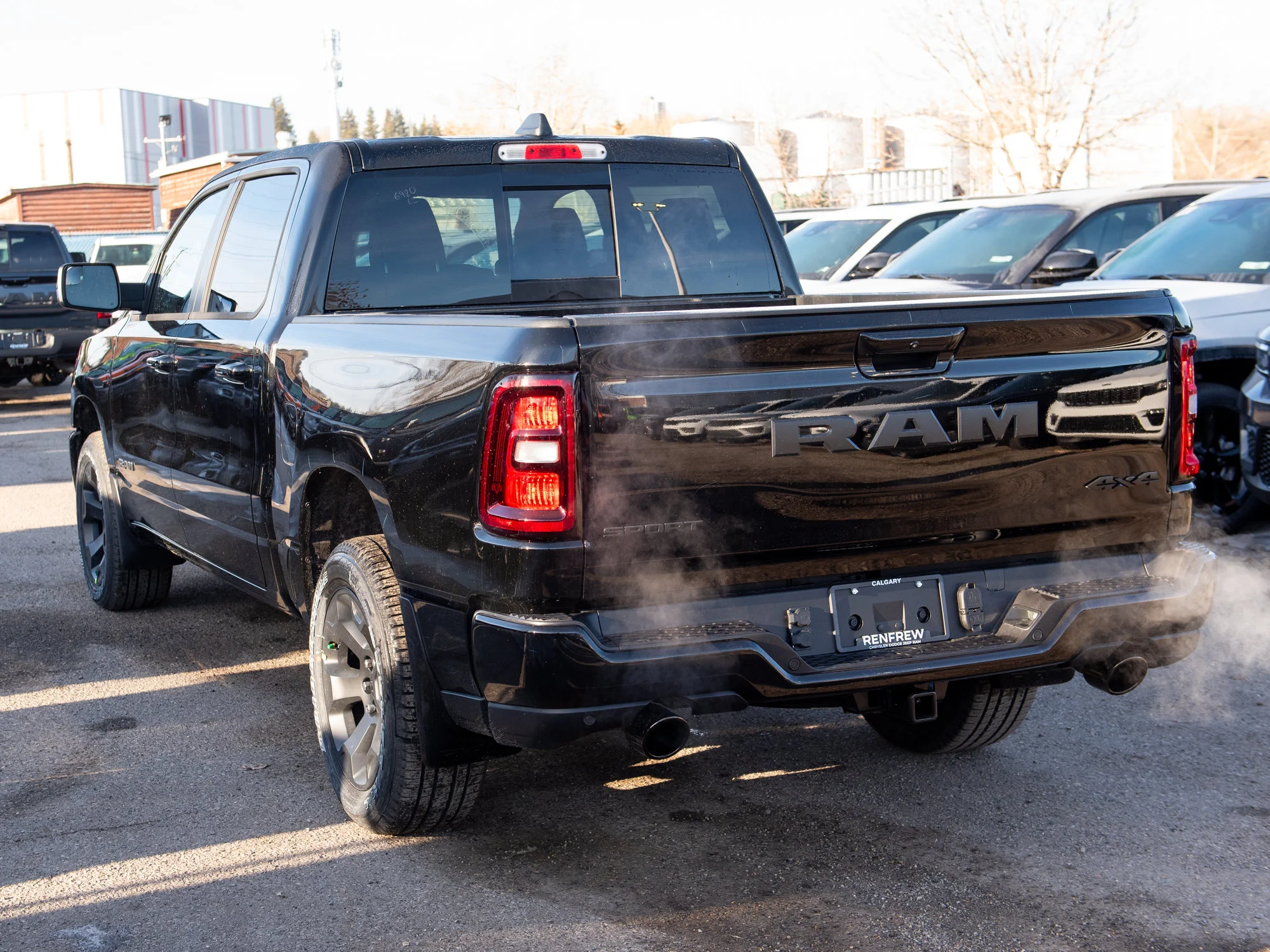 Used 2026 Black RAM Sport* Crew Cab 4x4, Heated Seats/Wheel, 12 Inch Screen, Nav, Twin Turbo image 3