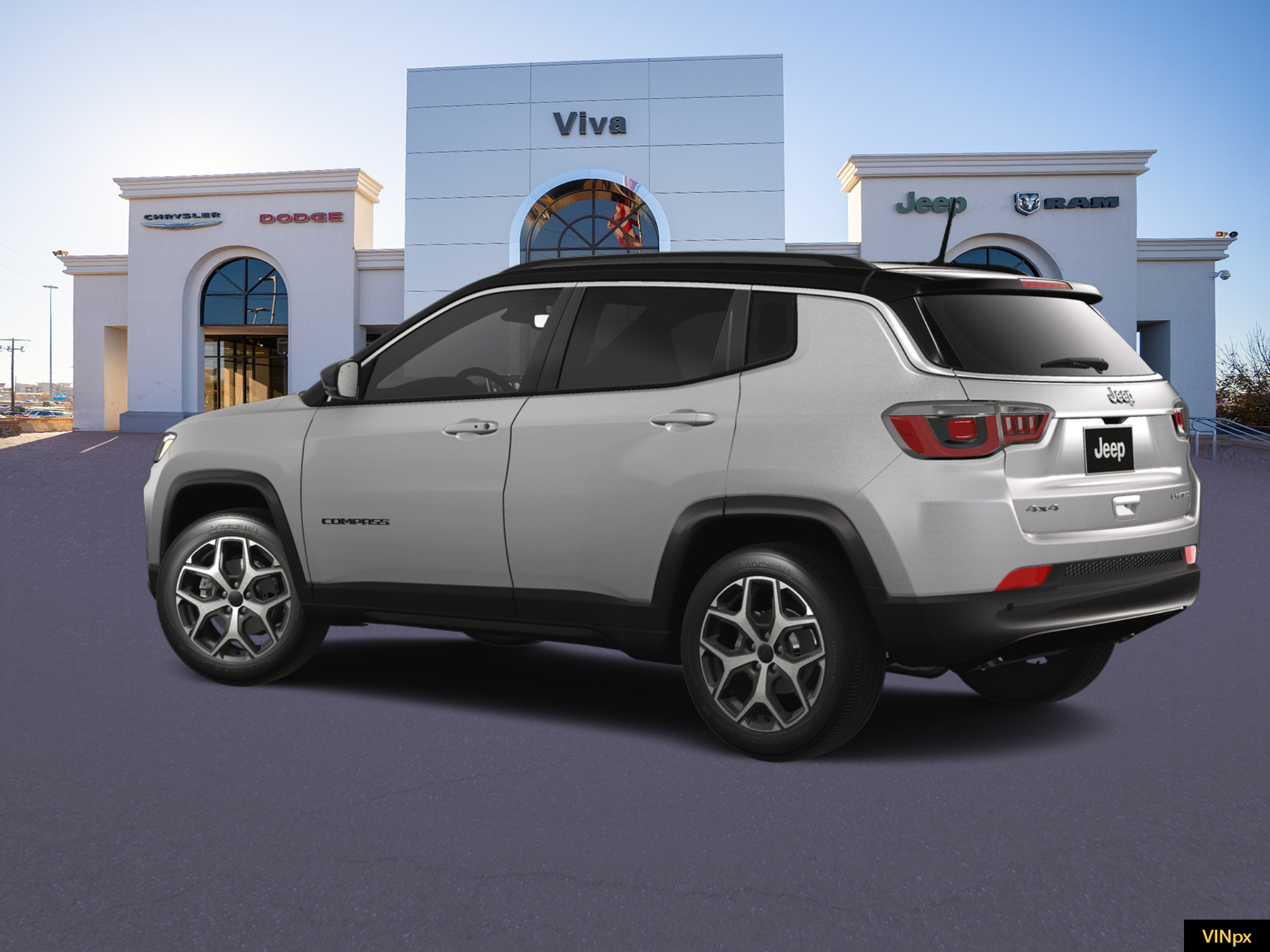 New 2026 Silver Zynith Metallic Clear-Coat Exterior Paint Jeep Limited image 4
