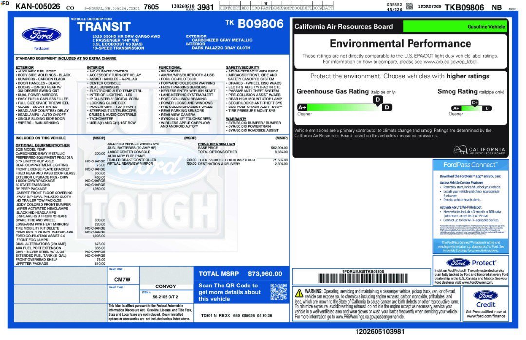 New 2026 Carbonized Gray Metallic Ford  image 3