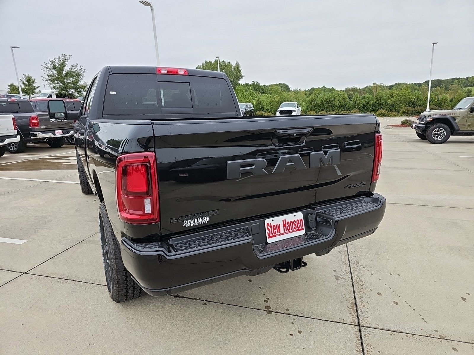 New 2026 Diamond Black Crystal Pearlcoat Ram Laramie image 3