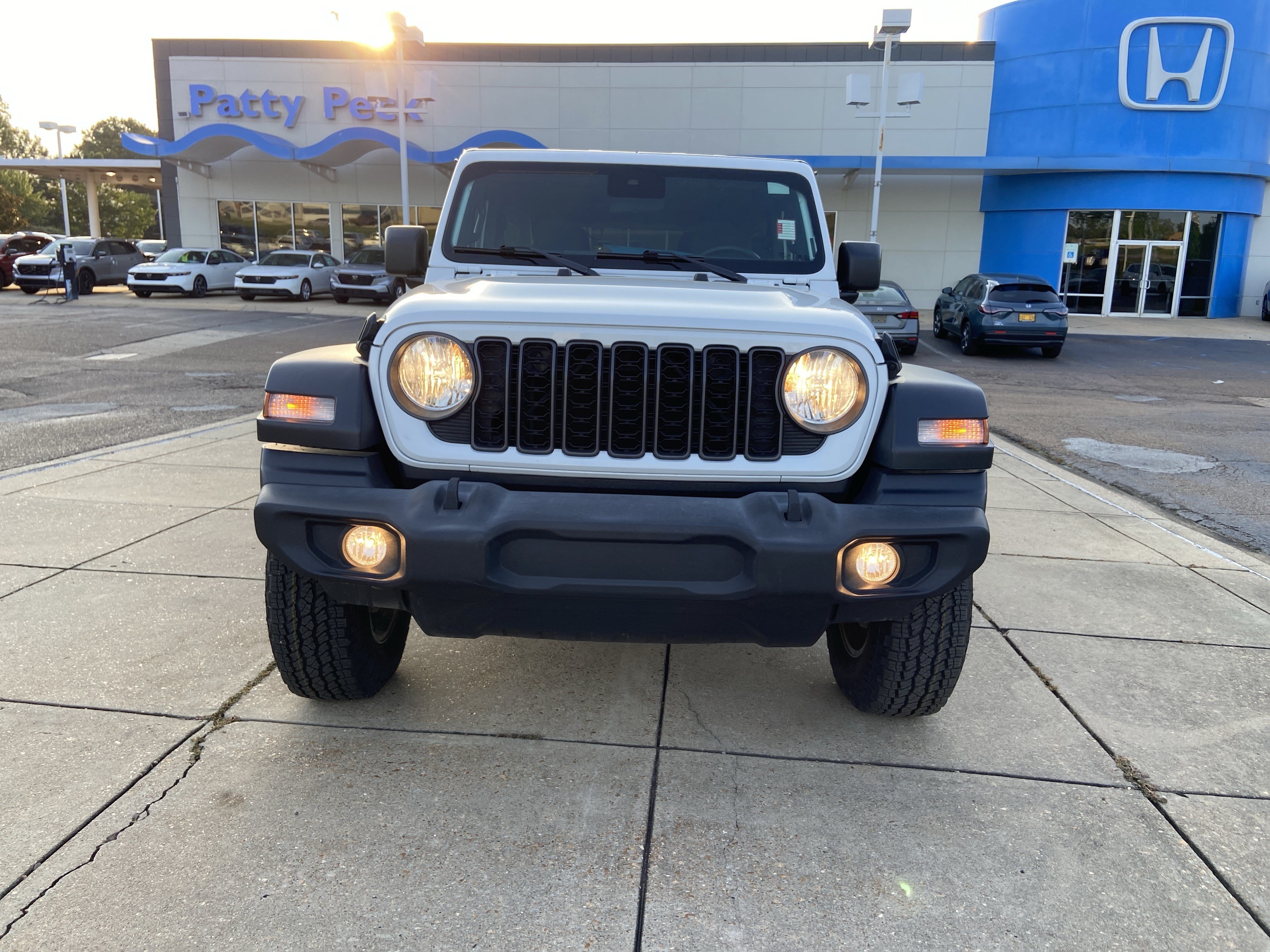 Used 2024 Bright White Clearcoat Jeep Sport S image 3