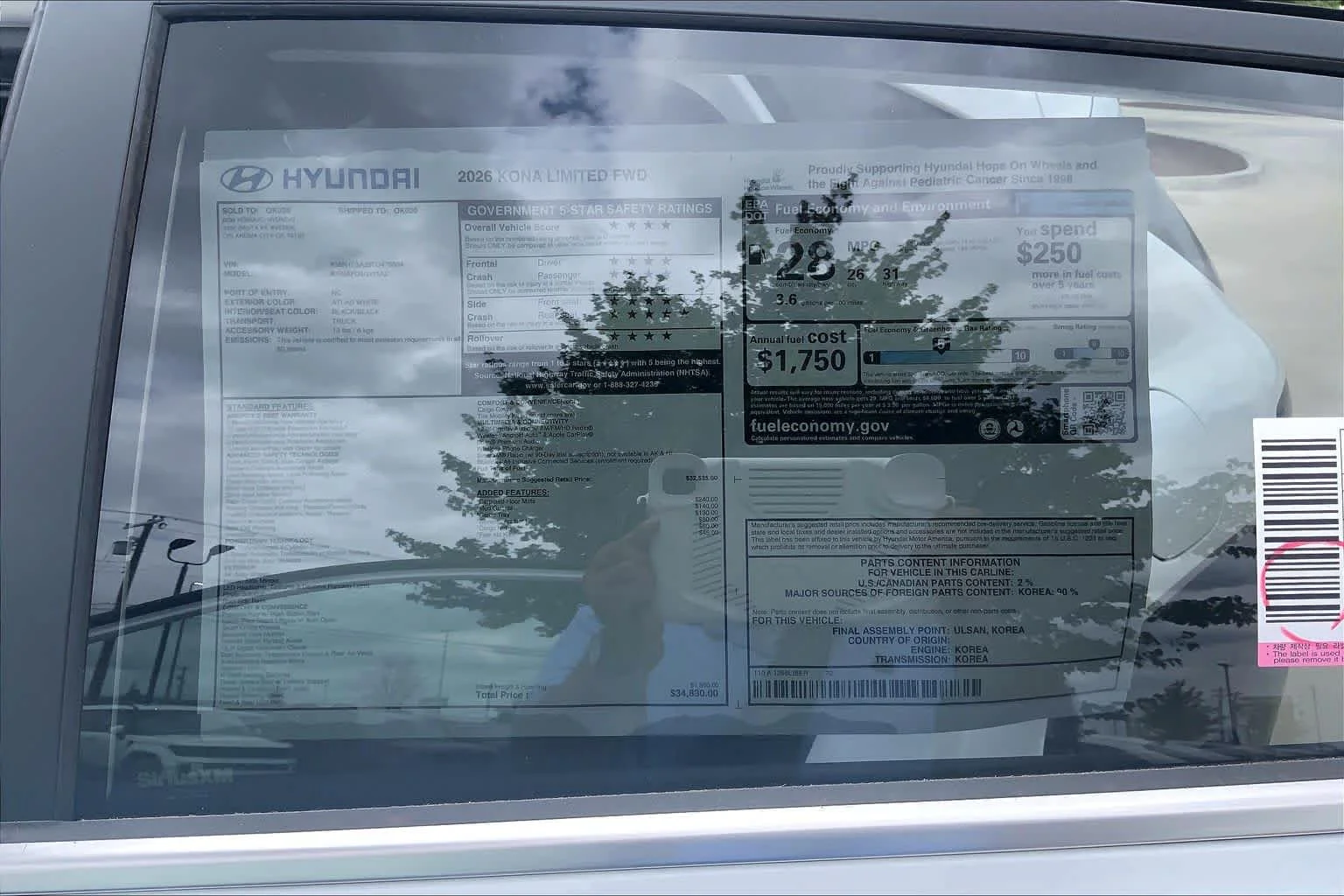 New 2026 Atlas White Hyundai Limited image 18