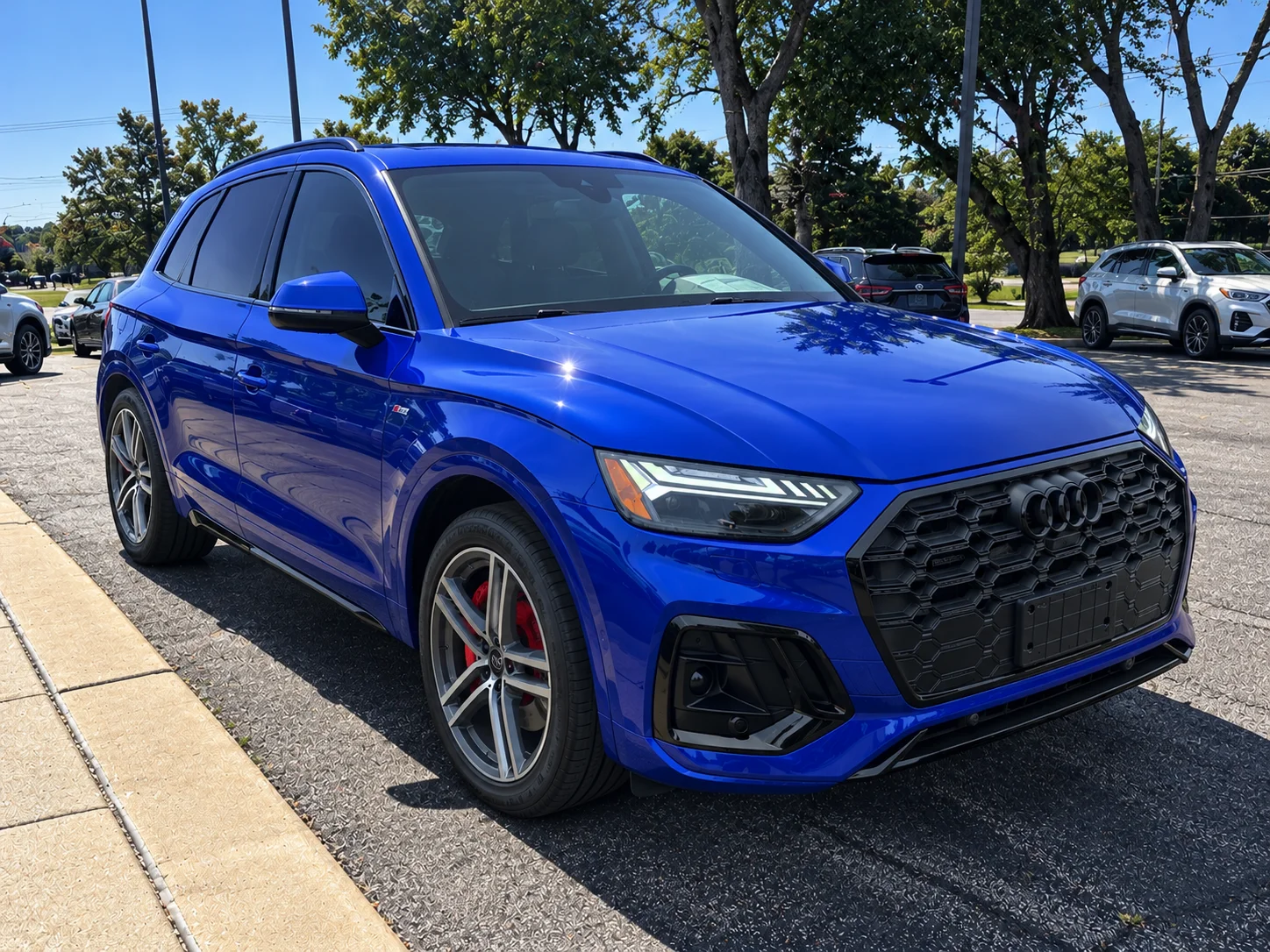 Used 2024 Blue Metallic Audi 55 Prestige image 7