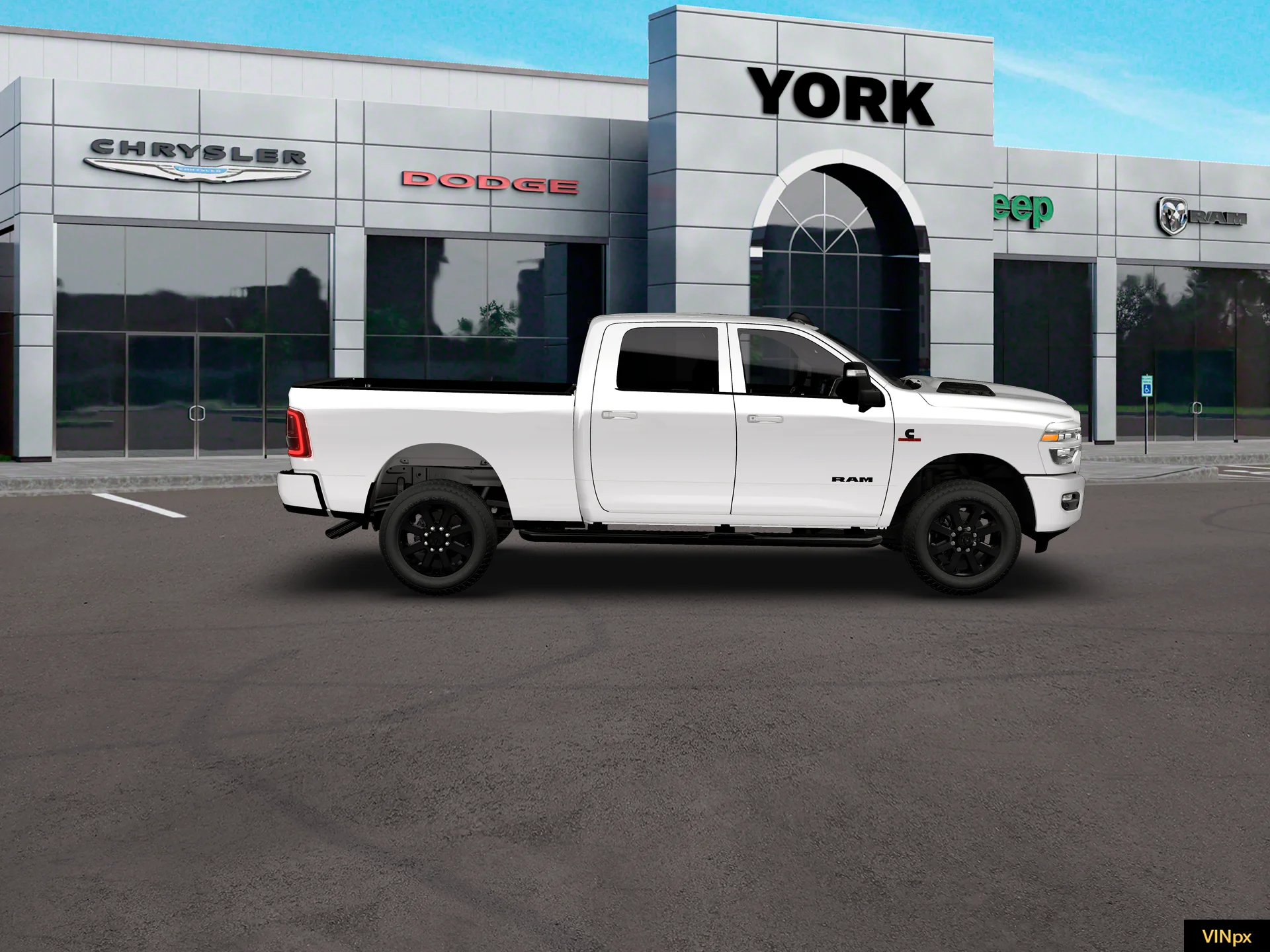 New 2026 Bright White Clear-Coat Exterior Paint RAM LARAMIE image 18