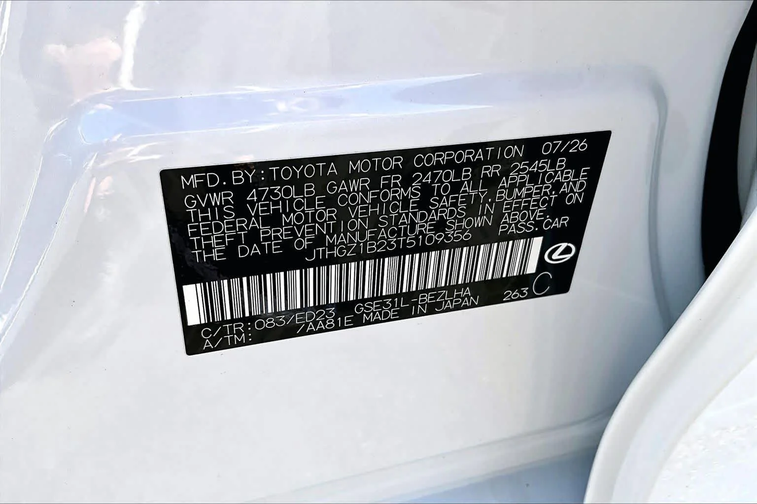 New 2026 Ultra White Lexus F SPORT image 17