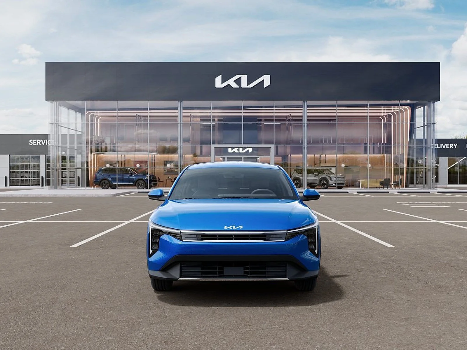 New 2026 Wave Blue Kia EX image 2