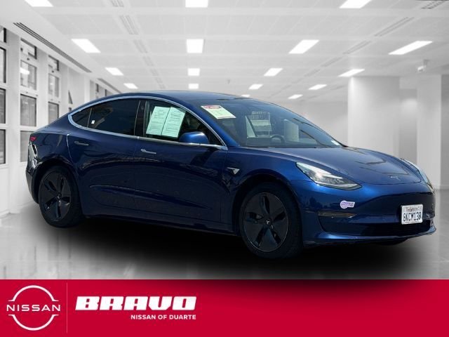 Used 2019 Blue Tesla Standard Range Plus image 1