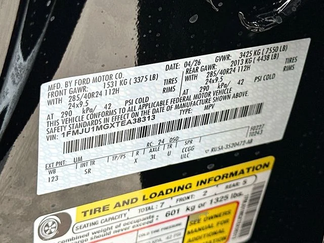 New 2026 Black Metallic Ford Platinum image 21